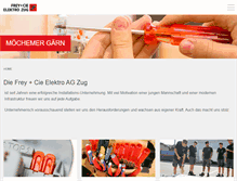 Tablet Screenshot of freycie-zug.ch
